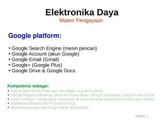 Penggunaan layanan Google