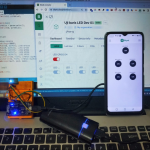 Uji Baris LED dengan Blynk Web Dashboard dan Android App